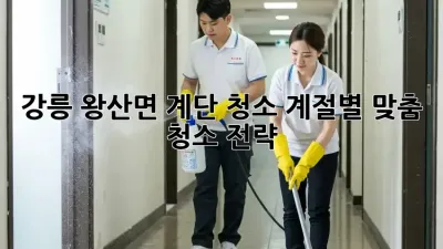 강릉 왕산면 계단 청소: 계절별 맞춤 청소 전략